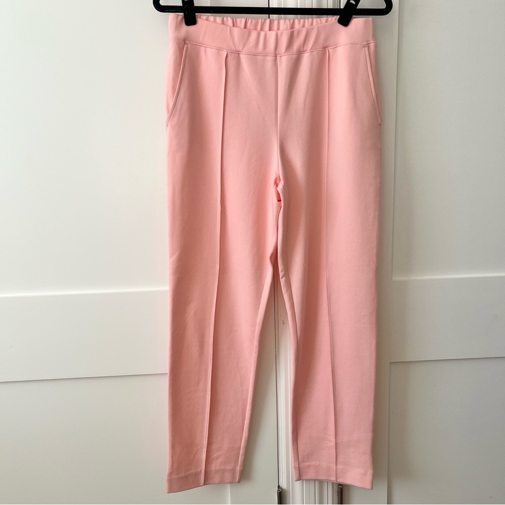 J. Crew Factory Pintuck Pull-on Sweatpant Pink Sz M - Picture 2 of 16